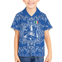 World Football 2026 Italy Custom Hawaiian Shirt Blue Baroque Trinacria Edition - Wonder Print Shop