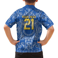 World Football 2026 Italy Custom Hawaiian Shirt Blue Baroque Trinacria Edition - Wonder Print Shop