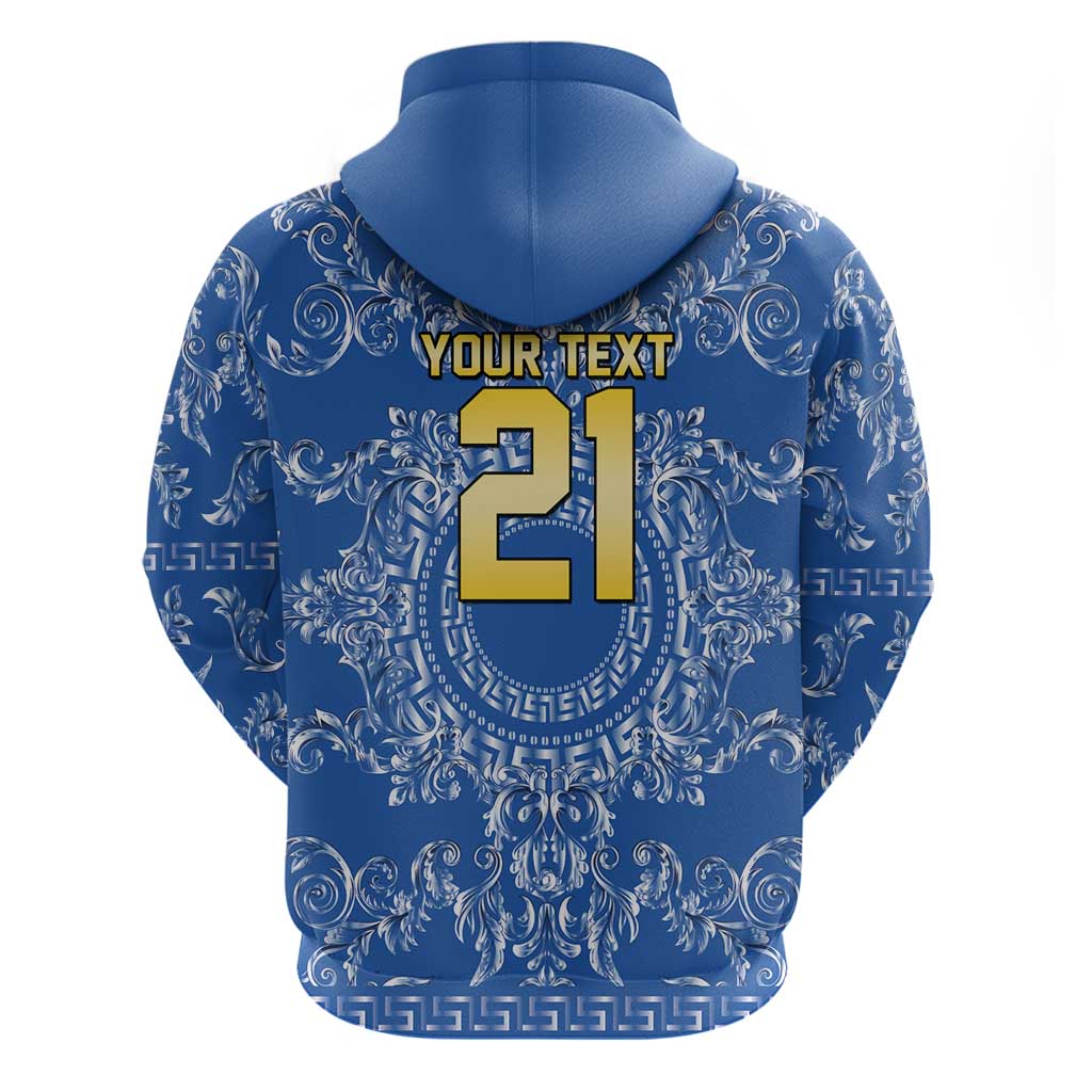 World Football 2026 Italy Custom Hoodie Blue Baroque Trinacria Edition - Wonder Print Shop