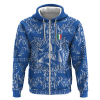 World Football 2026 Italy Custom Hoodie Blue Baroque Trinacria Edition - Wonder Print Shop