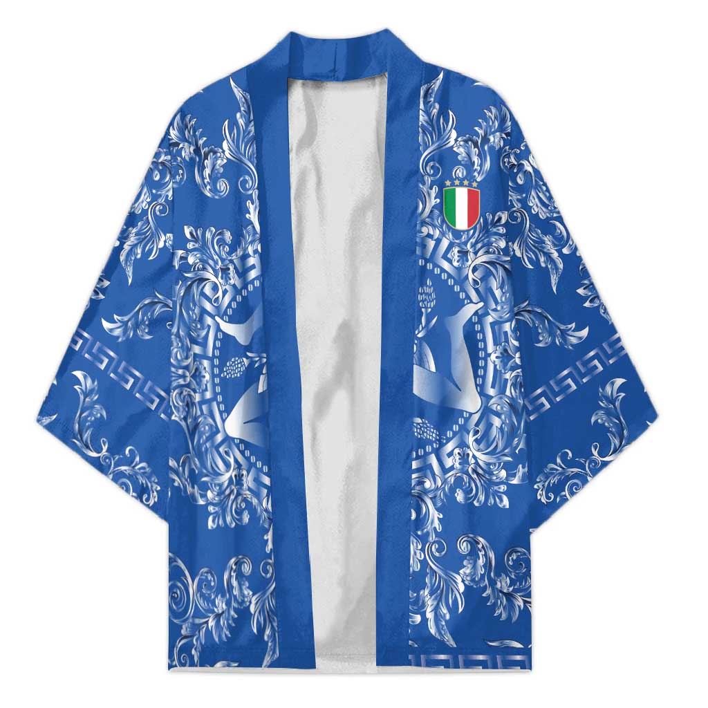 World Football 2026 Italy Custom Kimono Blue Baroque Trinacria Edition - Wonder Print Shop