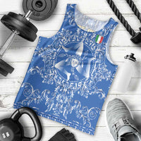 World Football 2026 Italy Custom Men Tank Top Blue Baroque Trinacria Edition - Wonder Print Shop