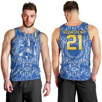 World Football 2026 Italy Custom Men Tank Top Blue Baroque Trinacria Edition - Wonder Print Shop