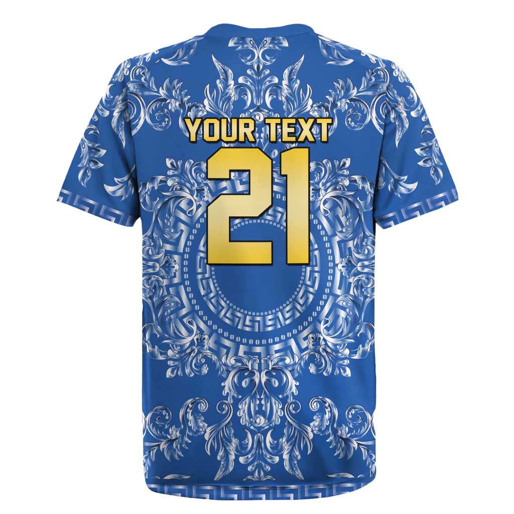 World Football 2026 Italy Custom Rugby Jersey Blue Baroque Trinacria Edition - Wonder Print Shop