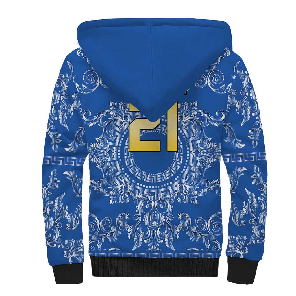 World Football 2026 Italy Custom Sherpa Hoodie Blue Baroque Trinacria Edition - Wonder Print Shop