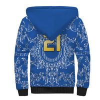 World Football 2026 Italy Custom Sherpa Hoodie Blue Baroque Trinacria Edition - Wonder Print Shop