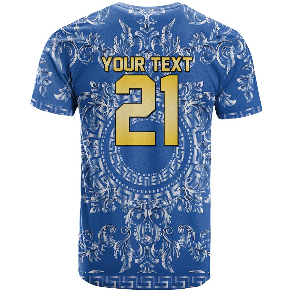 World Football 2026 Italy Custom T Shirt Blue Baroque Trinacria Edition - Wonder Print Shop
