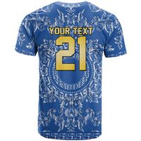 World Football 2026 Italy Custom T Shirt Blue Baroque Trinacria Edition - Wonder Print Shop