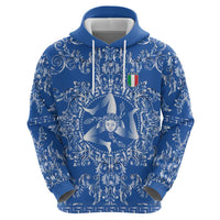 World Football 2026 Italy Custom Zip Hoodie Blue Baroque Trinacria Edition - Wonder Print Shop