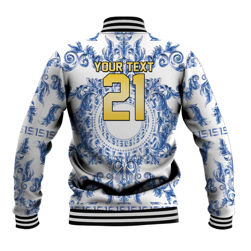 World Football 2026 Italy Custom Baseball Jacket Blue White Baroque Trinacria Edition - Wonder Print Shop