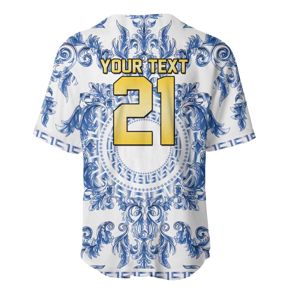 World Football 2026 Italy Custom Baseball Jersey Blue White Baroque Trinacria Edition - Wonder Print Shop