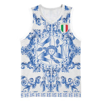 World Football 2026 Italy Custom Basketball Jersey Blue White Baroque Trinacria Edition - Wonder Print Shop