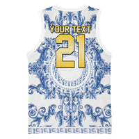 World Football 2026 Italy Custom Basketball Jersey Blue White Baroque Trinacria Edition - Wonder Print Shop