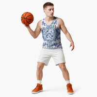 World Football 2026 Italy Custom Basketball Jersey Blue White Baroque Trinacria Edition - Wonder Print Shop