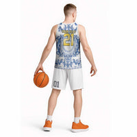 World Football 2026 Italy Custom Basketball Jersey Blue White Baroque Trinacria Edition - Wonder Print Shop