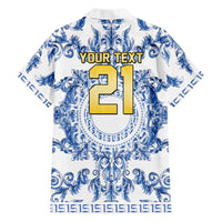 World Football 2026 Italy Custom Hawaiian Shirt Blue White Baroque Trinacria Edition - Wonder Print Shop