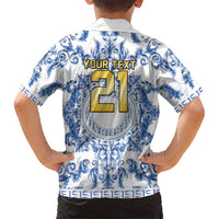 World Football 2026 Italy Custom Hawaiian Shirt Blue White Baroque Trinacria Edition - Wonder Print Shop