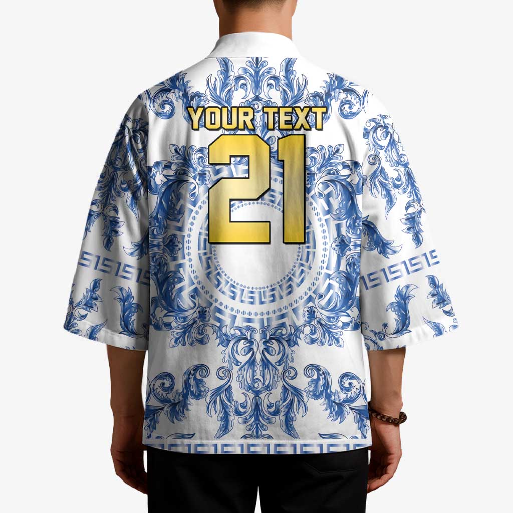World Football 2026 Italy Custom Kimono Blue White Baroque Trinacria Edition - Wonder Print Shop
