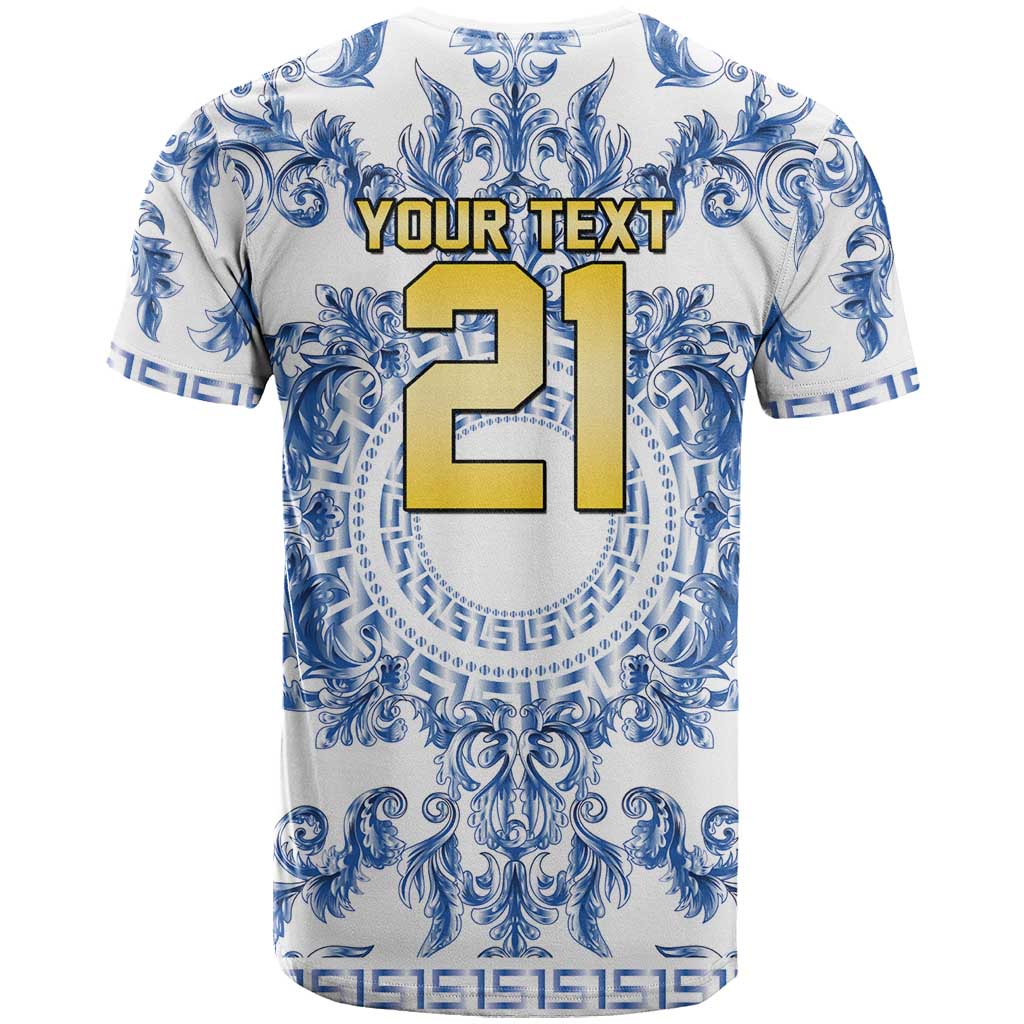 World Football 2026 Italy Custom T Shirt Blue White Baroque Trinacria Edition - Wonder Print Shop