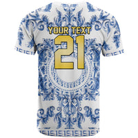 World Football 2026 Italy Custom T Shirt Blue White Baroque Trinacria Edition - Wonder Print Shop