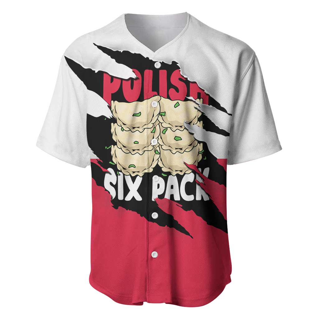 Polish Pierogi Six Pack Baseball Jersey
