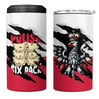 Polish Pierogi Six Pack 4 in 1 Can Cooler Tumbler