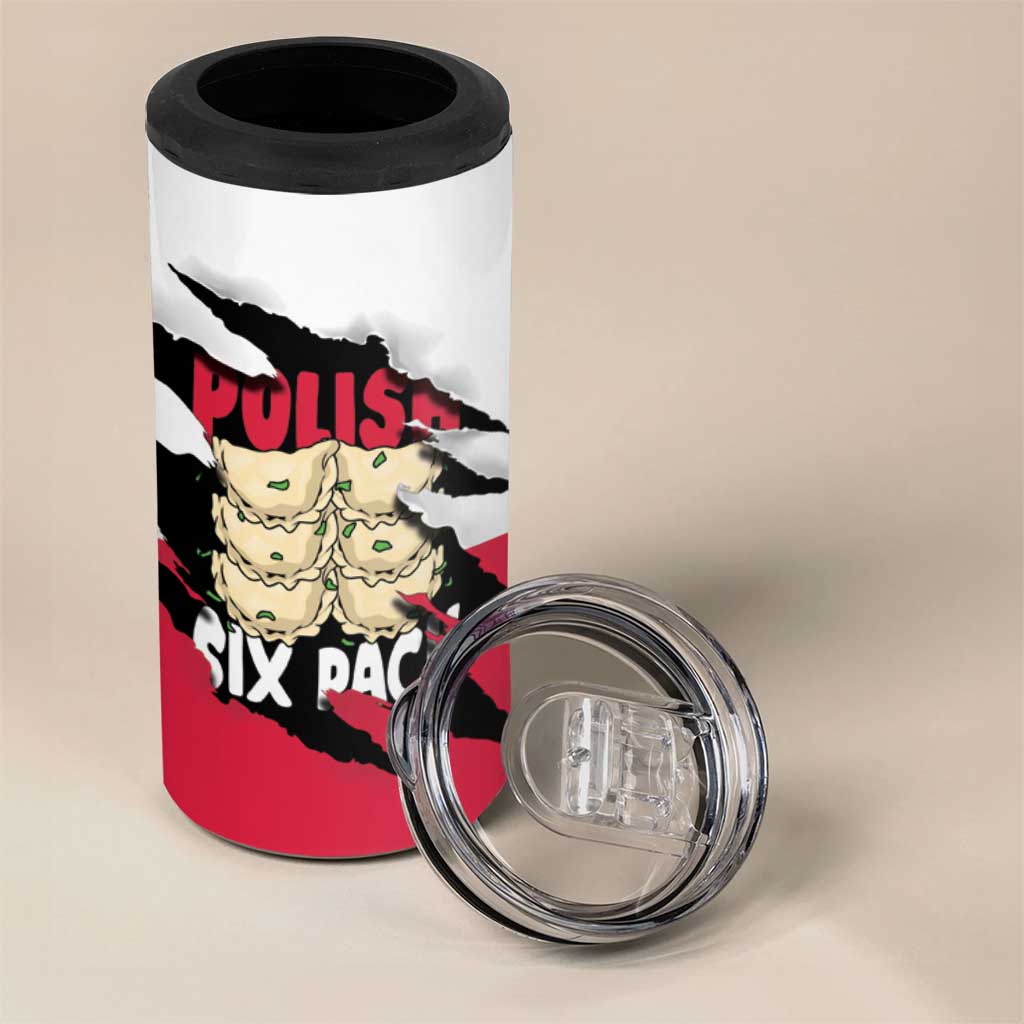 Polish Pierogi Six Pack 4 in 1 Can Cooler Tumbler