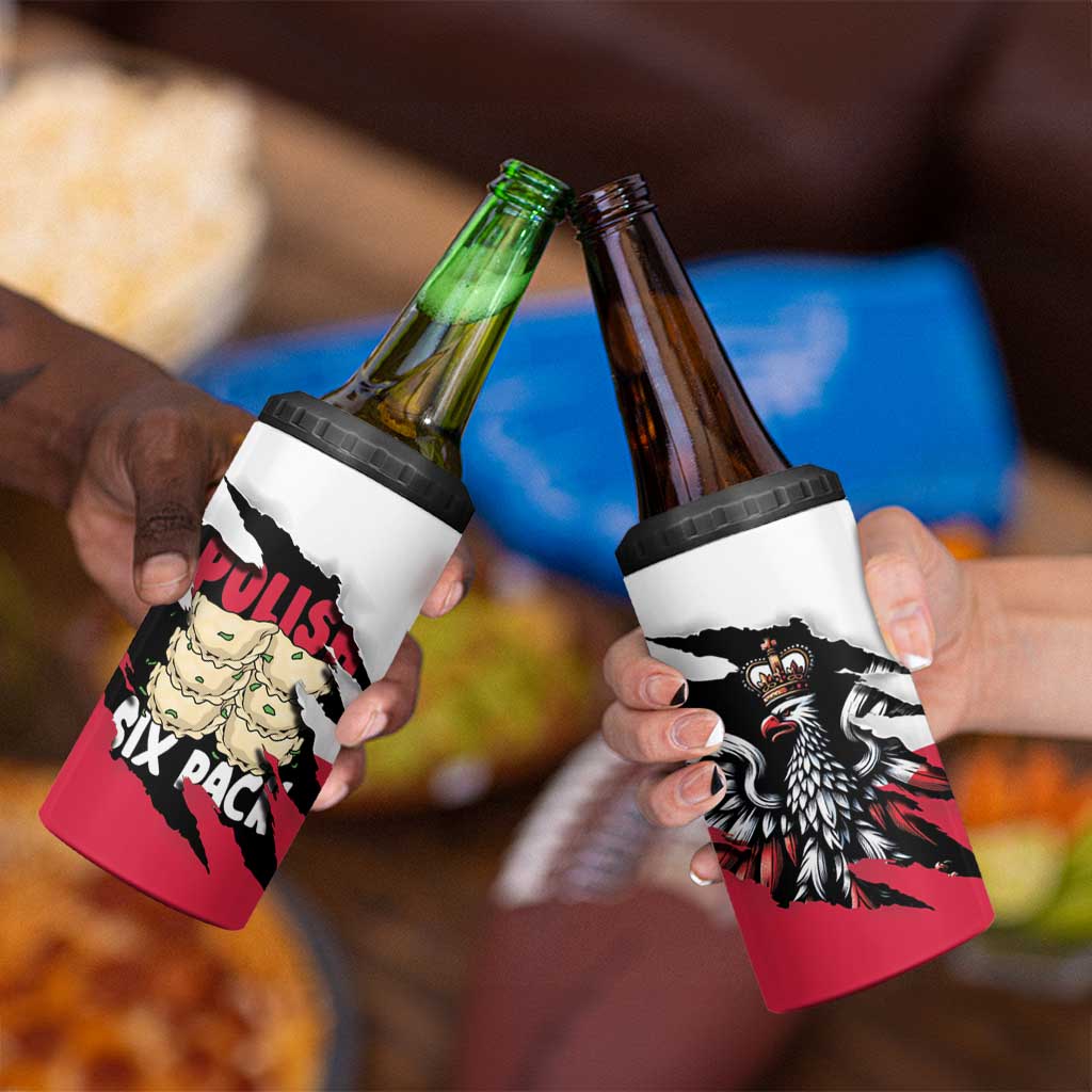 Polish Pierogi Six Pack 4 in 1 Can Cooler Tumbler