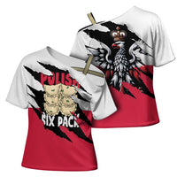 Polish Pierogi Six Pack Cross Shoulder Shirt