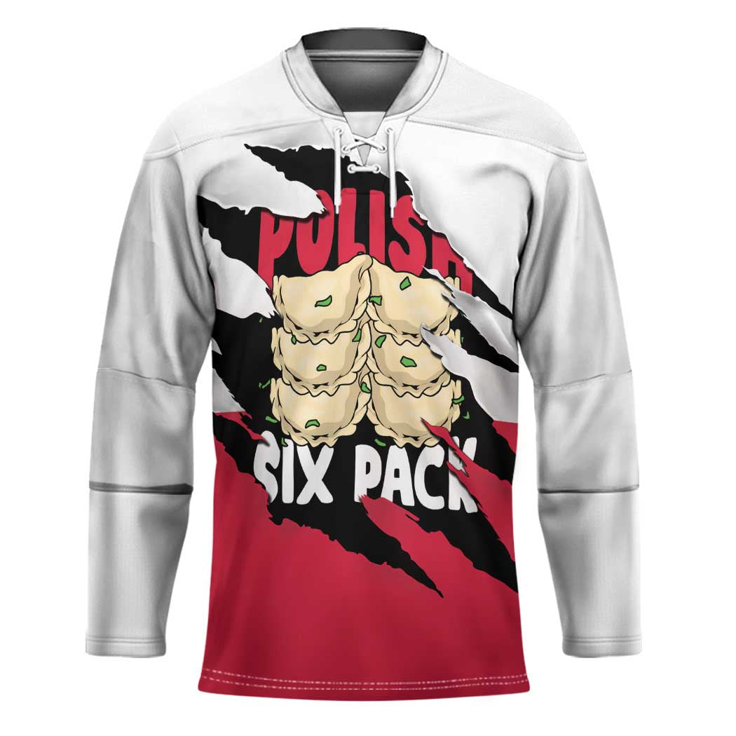 Polish Pierogi Six Pack Hockey Jersey