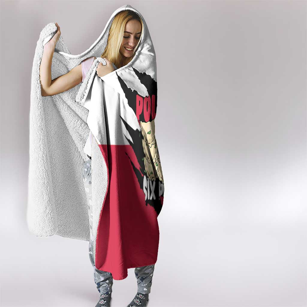 Polish Pierogi Six Pack Hooded Blanket