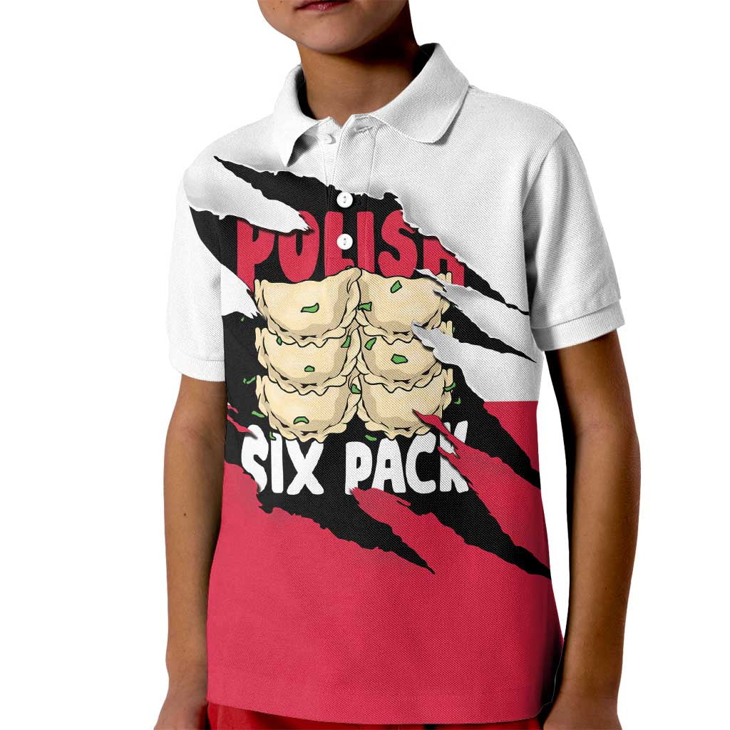 Polish Pierogi Six Pack Kid Polo Shirt