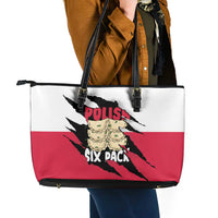 Polish Pierogi Six Pack Leather Tote Bag