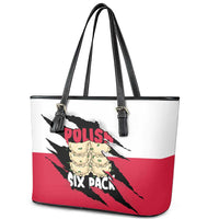 Polish Pierogi Six Pack Leather Tote Bag