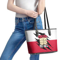 Polish Pierogi Six Pack Leather Tote Bag