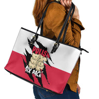 Polish Pierogi Six Pack Leather Tote Bag