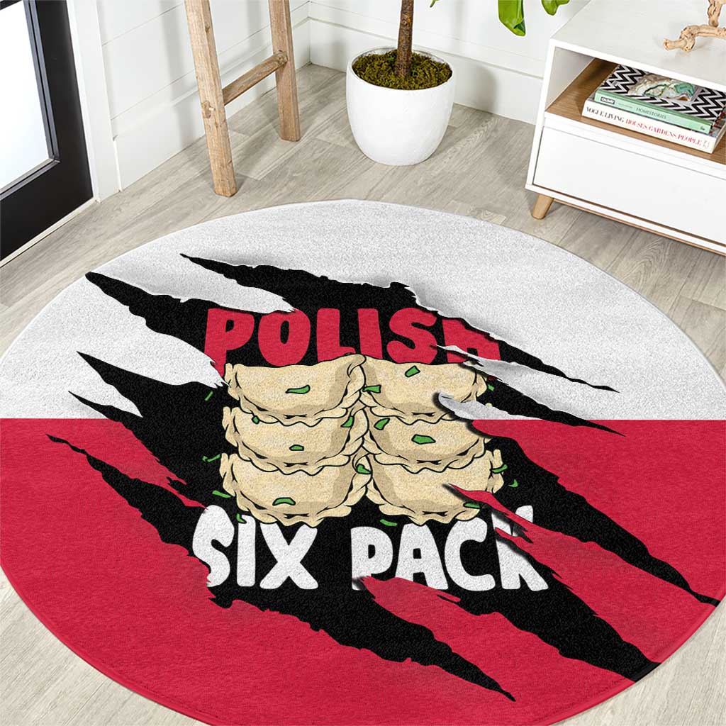 Polish Pierogi Six Pack Round Carpet