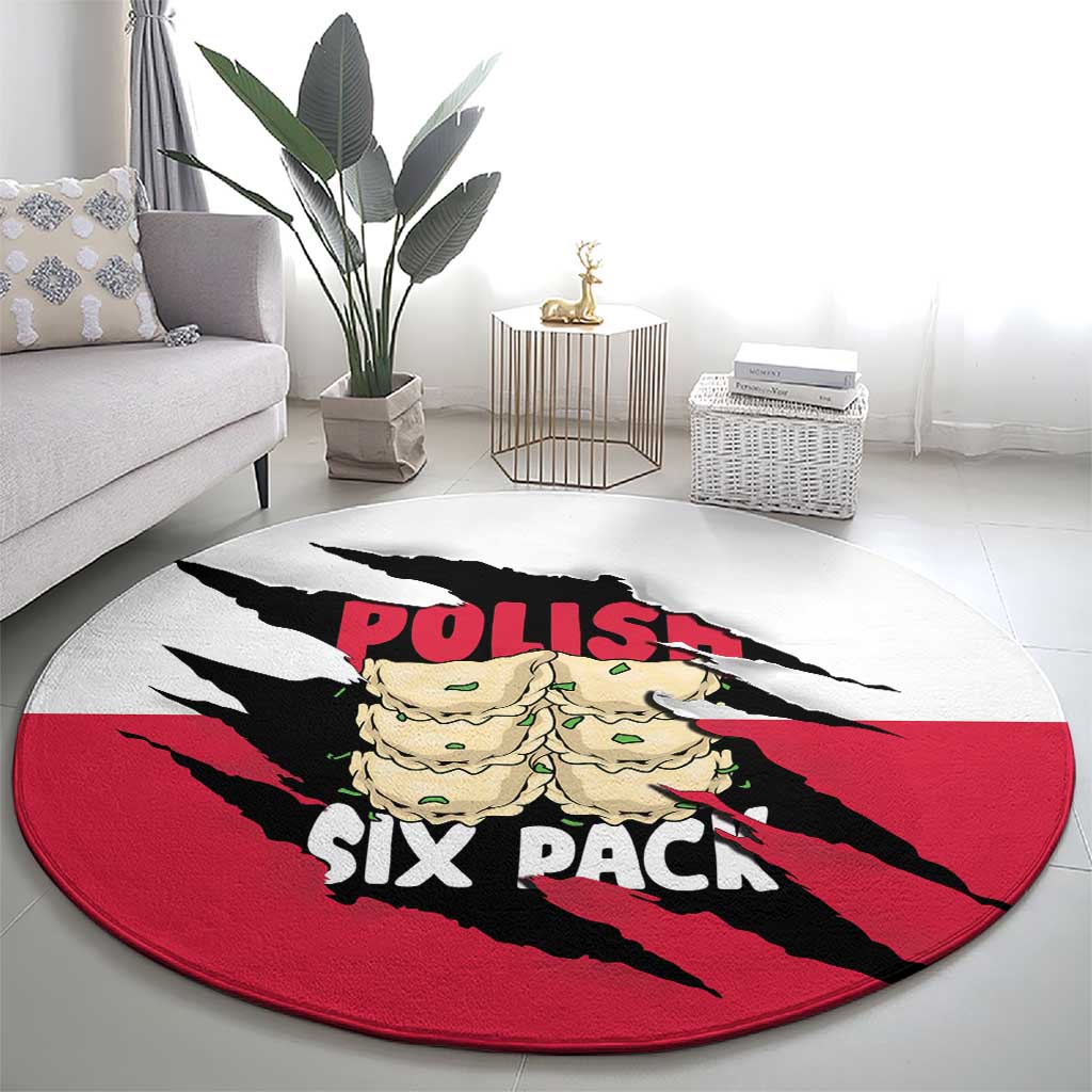 Polish Pierogi Six Pack Round Carpet