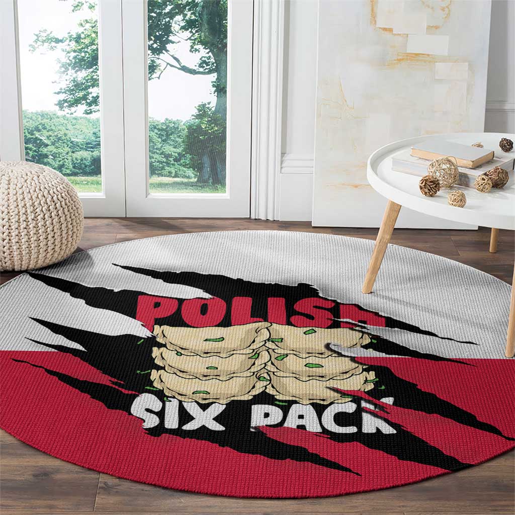 Polish Pierogi Six Pack Round Carpet