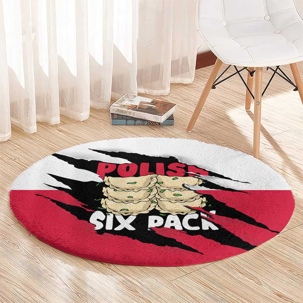 Polish Pierogi Six Pack Round Carpet
