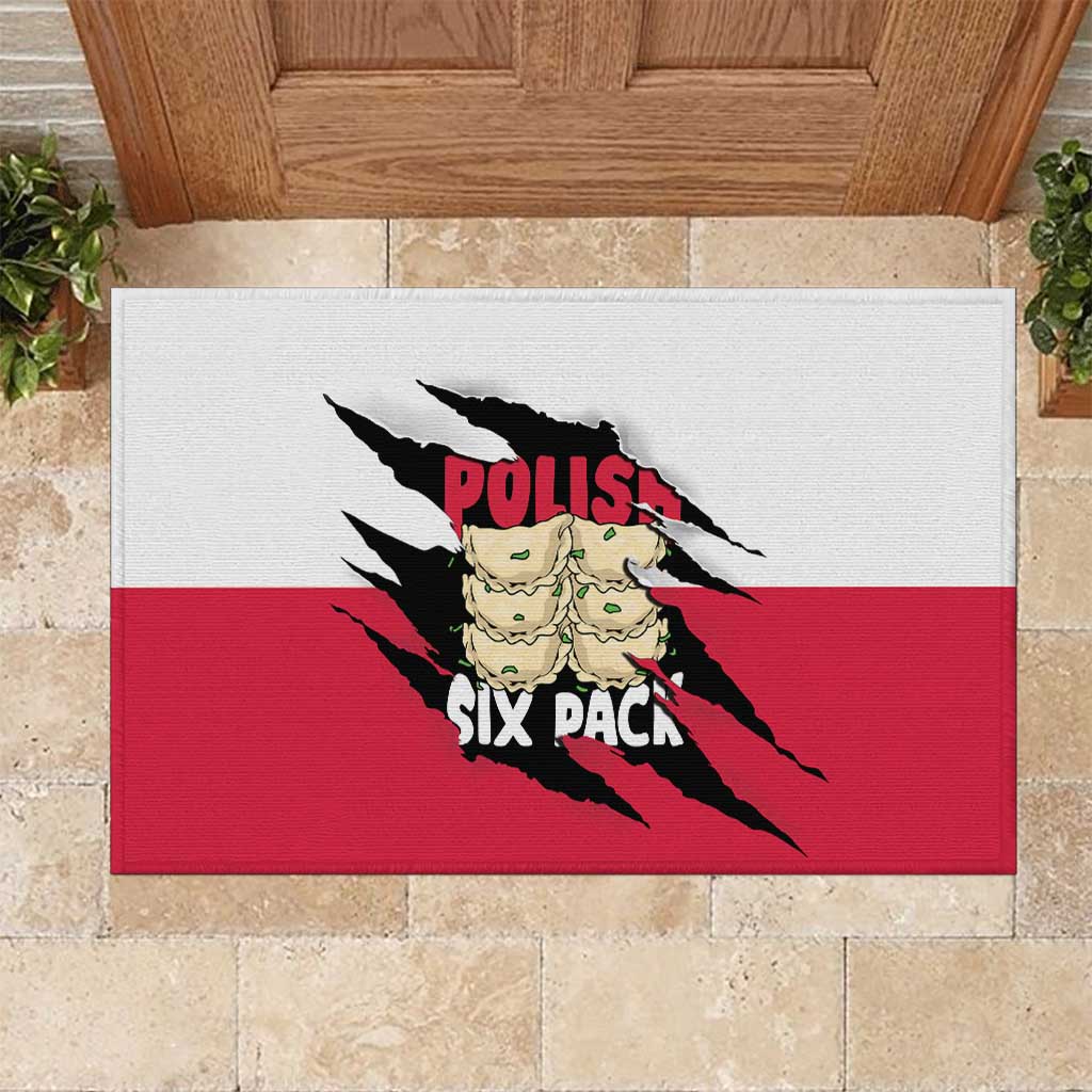 Polish Pierogi Six Pack Rubber Doormat
