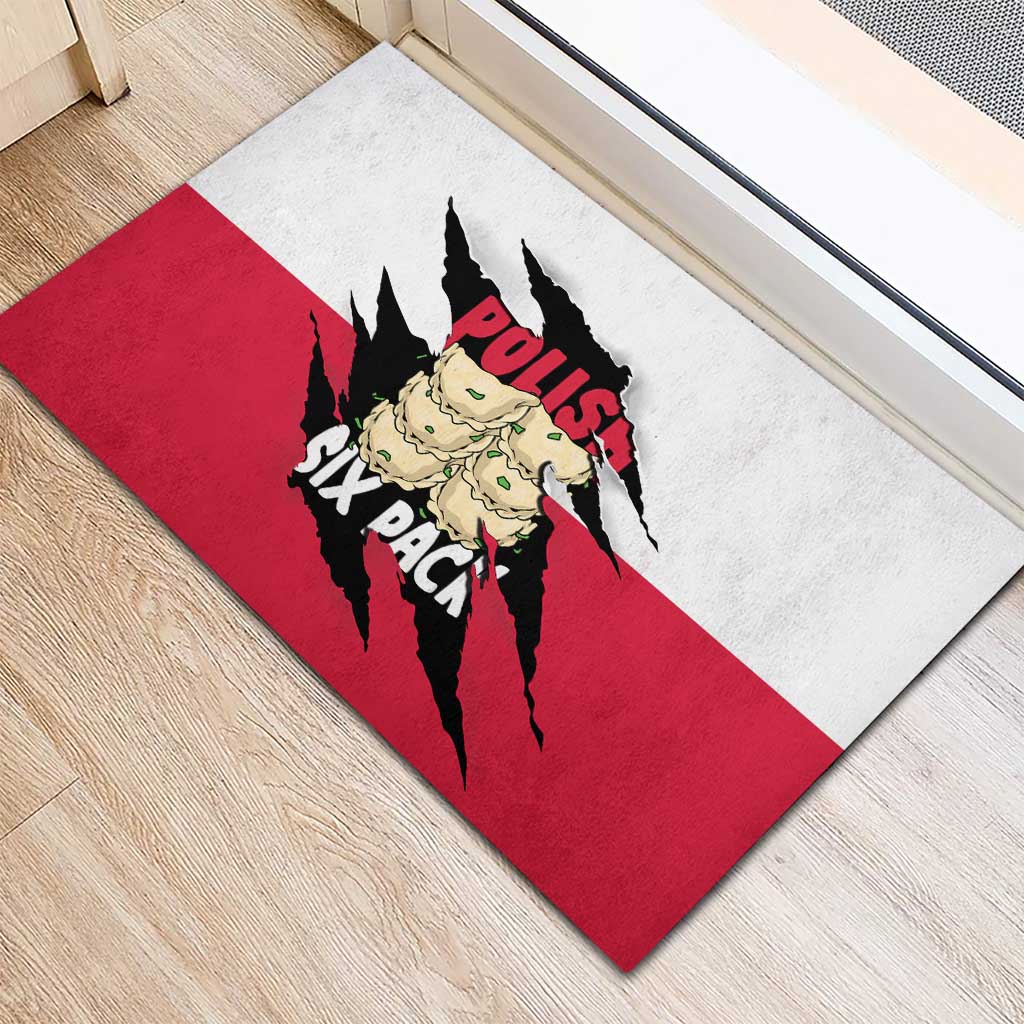 Polish Pierogi Six Pack Rubber Doormat