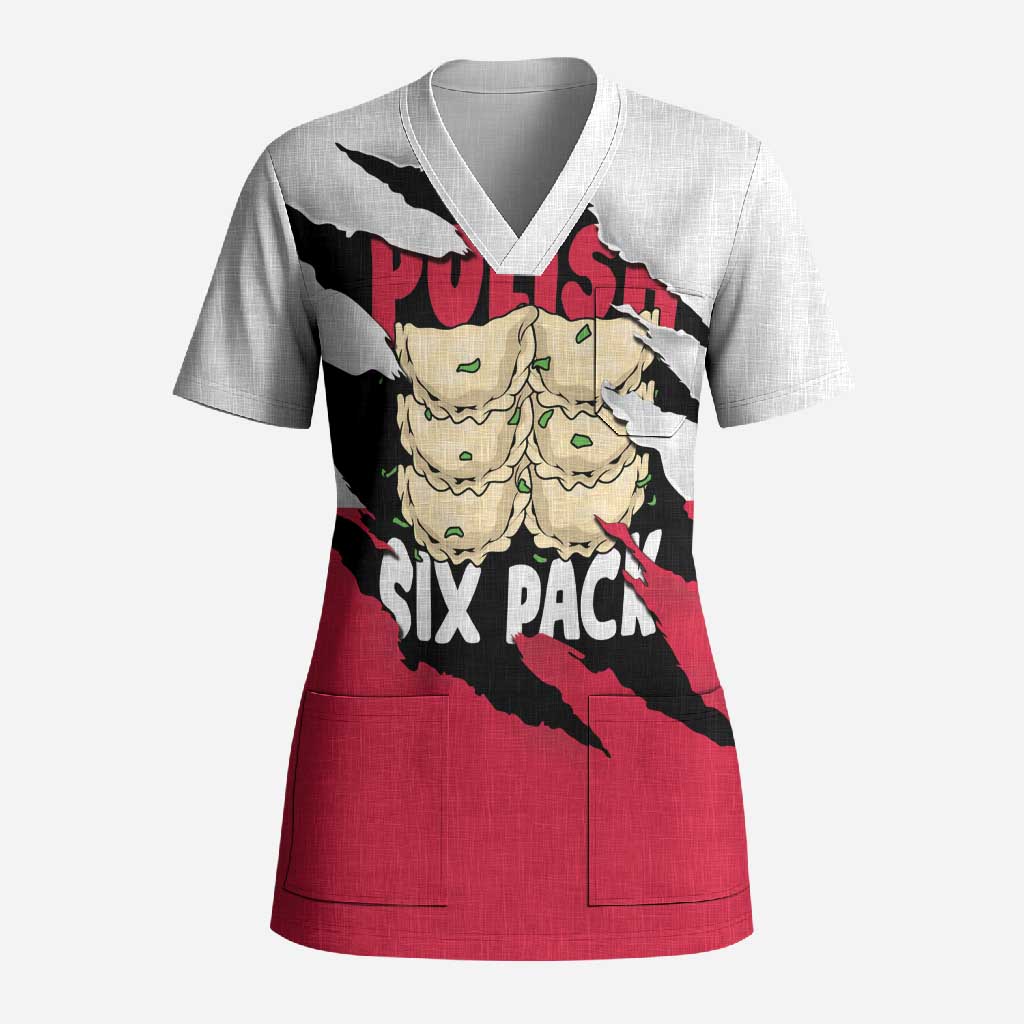 Polish Pierogi Six Pack Scrub Top