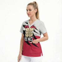 Polish Pierogi Six Pack Scrub Top