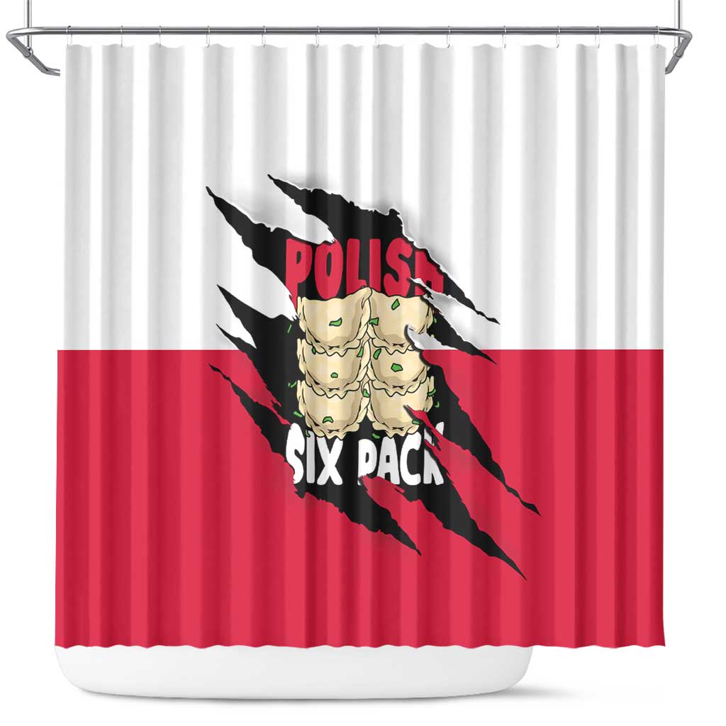 Polish Pierogi Six Pack Shower Curtain