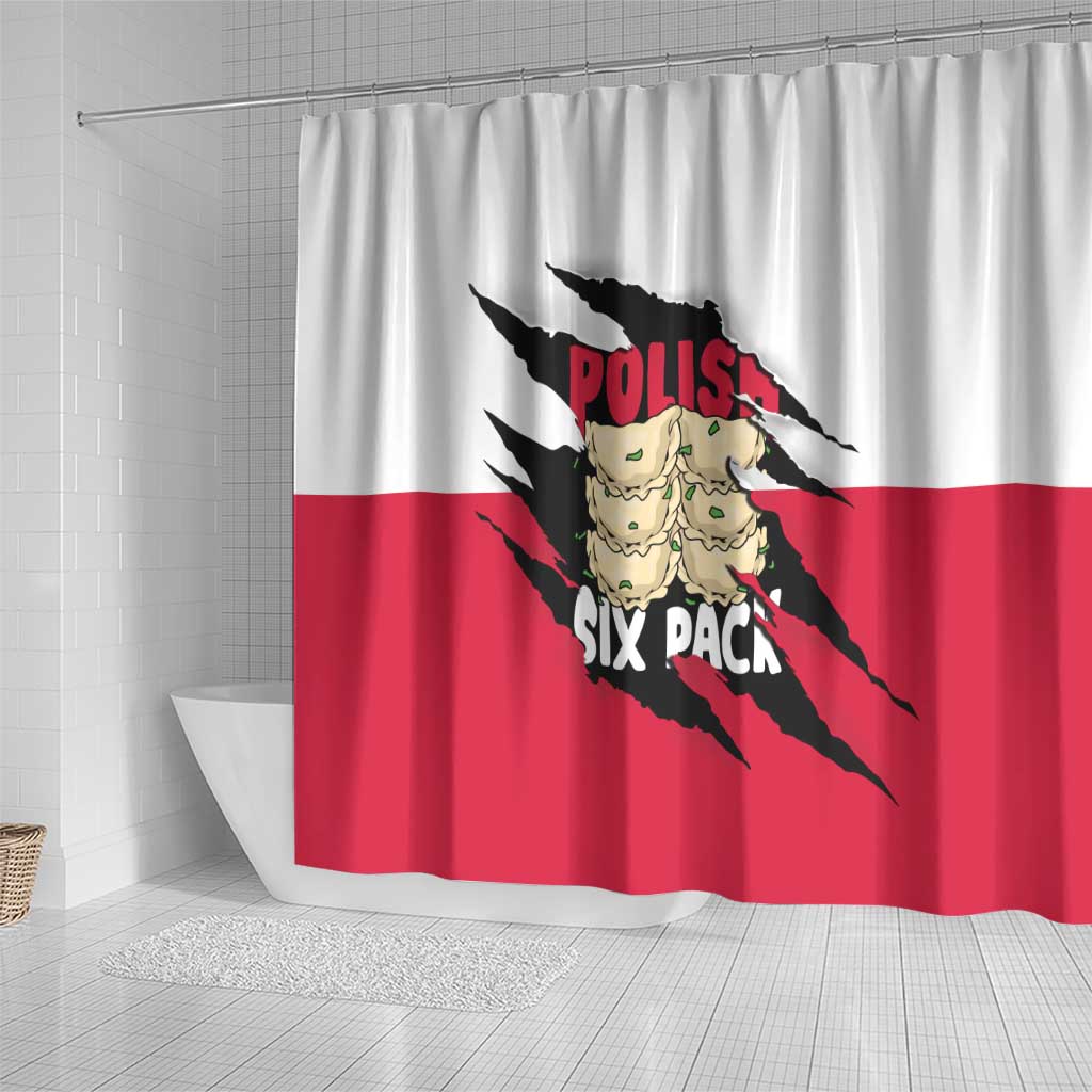 Polish Pierogi Six Pack Shower Curtain