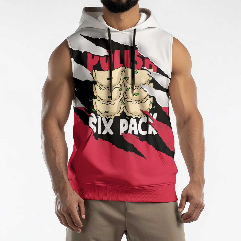 Polish Pierogi Six Pack Sleeveless Hoodie