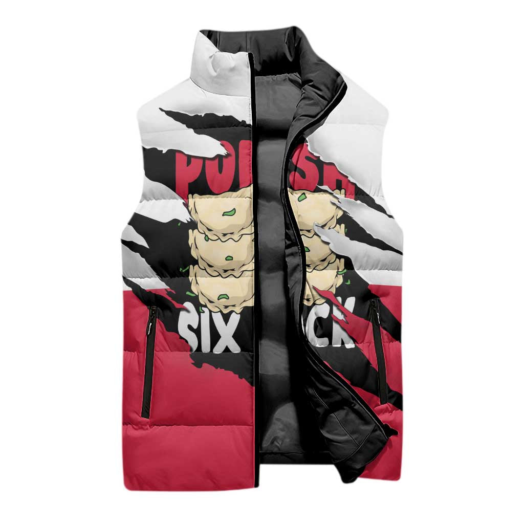 Polish Pierogi Six Pack Sleeveless Puffer Jacket