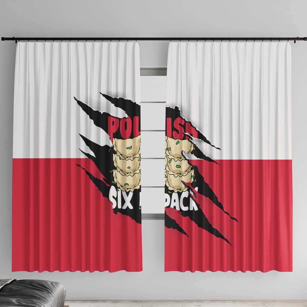 Polish Pierogi Six Pack Window Curtain