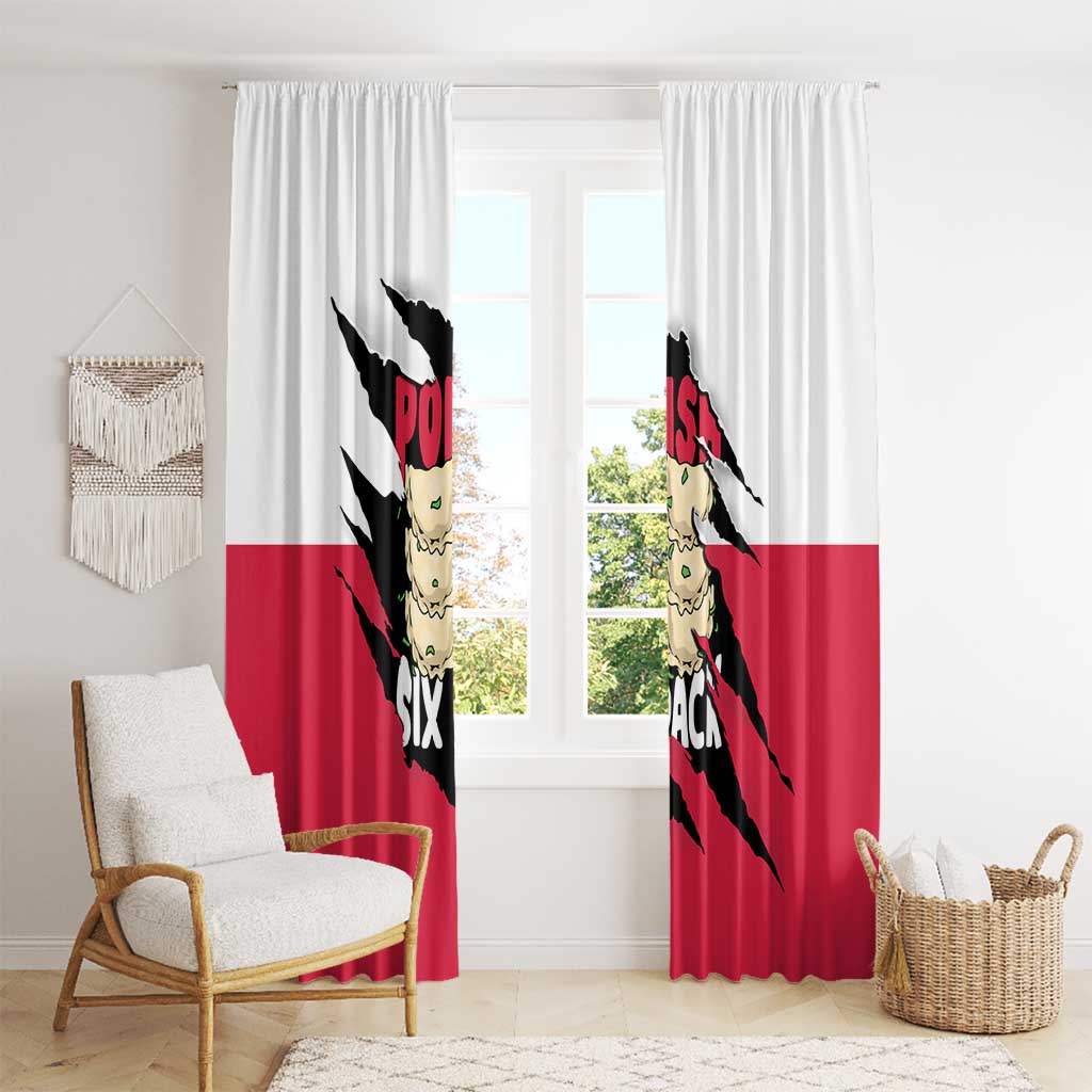 Polish Pierogi Six Pack Window Curtain